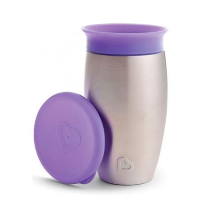 Imagem de Copo Térmico Inox 296ml +12m Roxo Munchkin
