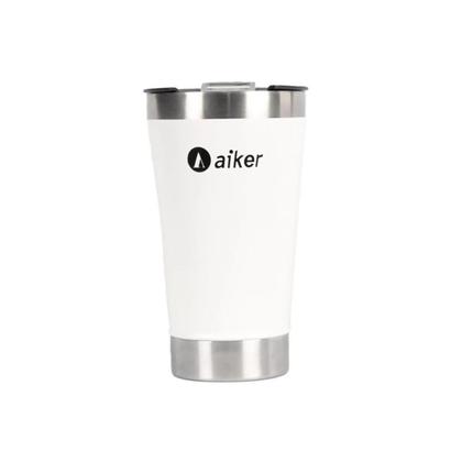 Imagem de Copo Térmico Inox 473ml Abridor De Cerveja Com Tampa Original AIKER AK-5007