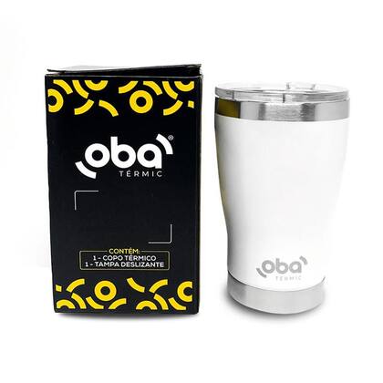 Imagem de Copo Térmico Inox 473ml Oba Térmic com Tampa BPA Free