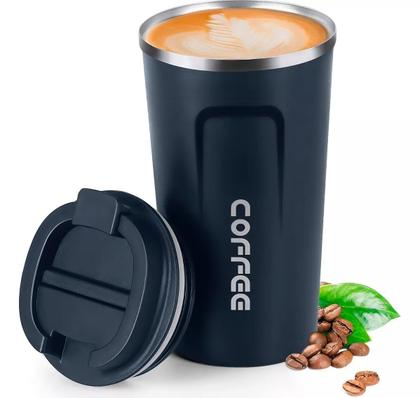 Imagem de Copo Térmico Inox Café Chá Anti-vazamento Vacuum 500ml Azul