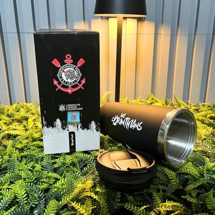 Imagem de Copo Térmico Inox Emborrachado Times Oficiais 450ml Brasfoot