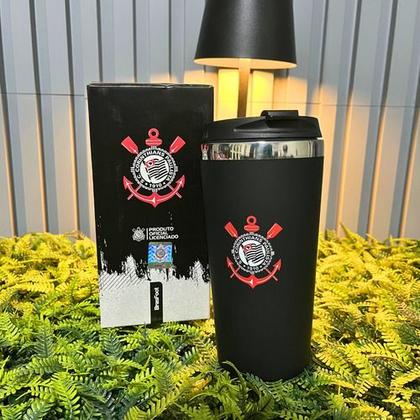 Imagem de Copo Térmico Inox Emborrachado Times Oficiais 450ml Brasfoot