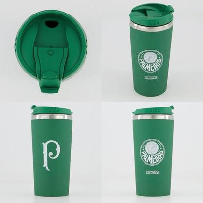 Imagem de Copo Térmico Inox Emborrachado Times Oficiais 450ml Brasfoot