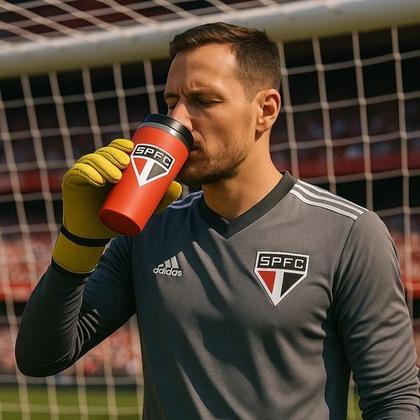 Imagem de Copo Térmico Inox Emborrachado Times Oficiais 450ml Brasfoot