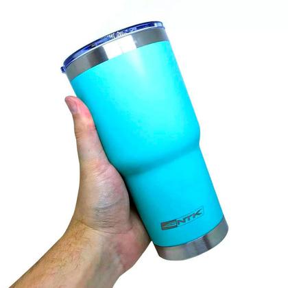 Imagem de Copo Térmico Inox Nautika Siluet 850ml Com Tampa E Canudos Quente e Frio Cerveja Ntk