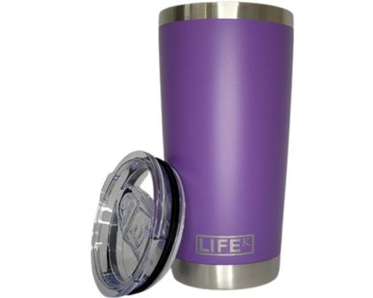 Imagem de Copo térmico inox parede dupla vácuo com tampa tritan lifek