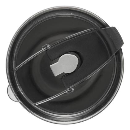 Imagem de Copo Térmico Inox Preto Com Tampa 600ml Liso Gelado Quente