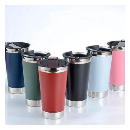 Imagem de Copo Térmico Inox Resistente P/ Bebida Quente ou Gelada