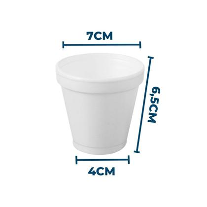 Imagem de Copo Térmico Isopor Descartável Ultra Bebidas Quentes Café Chocolate Vinho Chá Quentão Festa Junina 120ml Com 25 Unidades 