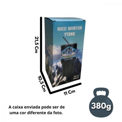 Imagem de Copo Térmico Magic Mountain Ytong 900ml Com Tampa E Canudo Inox