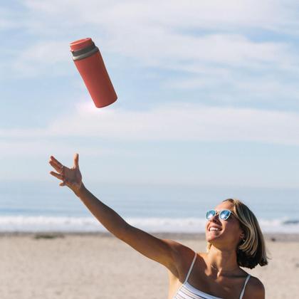 Imagem de Copo Térmico Miami 650ml Tampa Fixa, Água, Chá, Whey Parede Dupla Unitermi