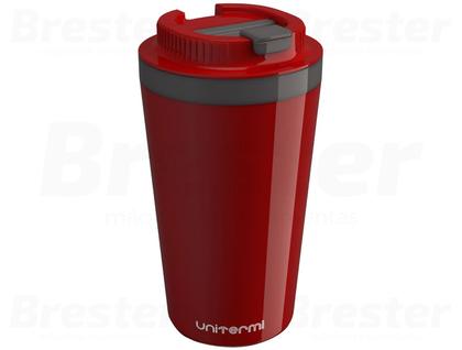 Imagem de Copo Térmico Minas Parede Dupla Com Tampa Para Café Água Chá Quente E Frio 400ml Unitermi 