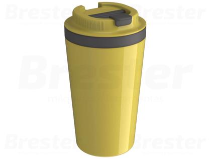 Imagem de Copo Térmico Minas Parede Dupla Com Tampa Para Café Água Chá Quente E Frio 400ml Unitermi 