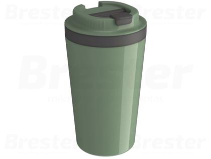 Imagem de Copo Térmico Minas Parede Dupla Com Tampa Para Café Água Chá Quente E Frio 400ml Unitermi 