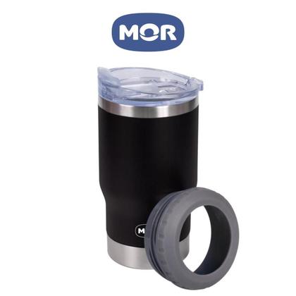 Imagem de Copo térmico mor 420 ml 5 em 1 preto