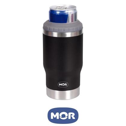 Imagem de Copo térmico mor 420 ml 5 em 1 preto