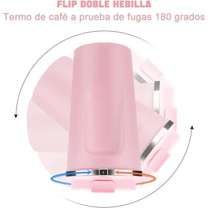 Imagem de Copo Térmico Para Café 510ml de Infusão a Vácuo de Aço Inoxidável com Tampa Quente e Frio MS-925