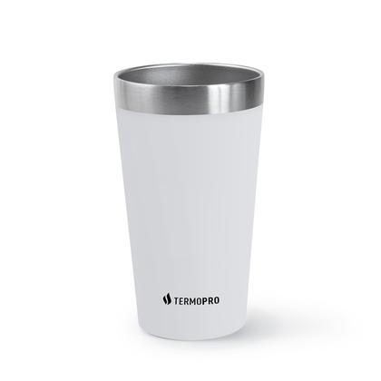 Imagem de Copo Térmico para Cerveja 473 ml Branco Termopro