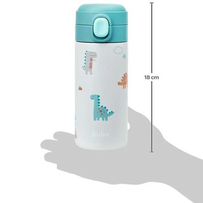 Imagem de Copo Térmico Parede Dupla Magic Dino c/ Canudo 320ml - Buba