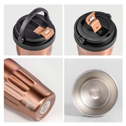 Imagem de Copo Térmico Portátil de Aço Inox para Bebidas 500ML