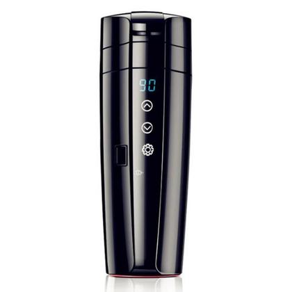 Imagem de Copo Térmico Portátil Para Carro 12V 400ml Em Aço Inoxidável Com Tela Digital Touch Screen