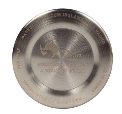 Imagem de Copo termico quente e frio com tampa 473ml laranja - fox stainless