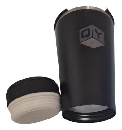 Imagem de Copo Térmico Tampa Abridor Caixa Som Bluetooth 420ml Led