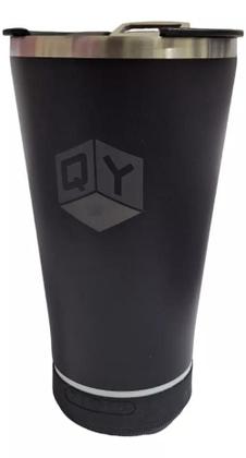 Imagem de Copo Térmico Tampa Abridor Caixa Som Bluetooth 420ml Led