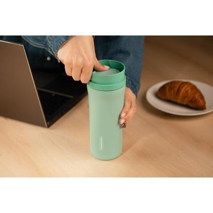 Imagem de Copo Térmico Tramontina 460 ml Verde em Aço Inox com Bocal 360