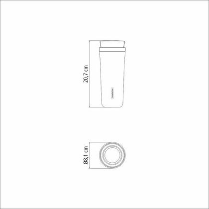 Imagem de Copo Térmico Tramontina com Bocal 360 460 ml Preto
