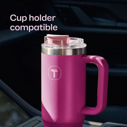Imagem de Copo Térmico Tupperware Big T com Canudo 1,1L na Cor Pink