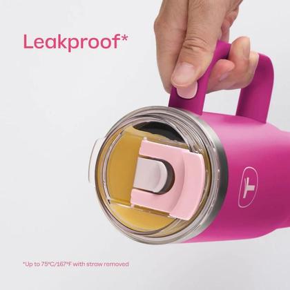 Imagem de Copo Térmico Tupperware Big T com Canudo 1,1L na Cor Pink