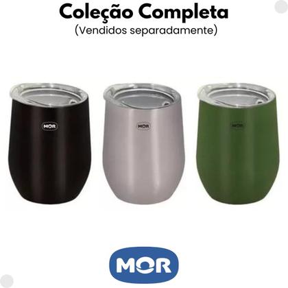 Imagem de Copo Térmico Verde De 360ml Com Tampa 008042 - Mor