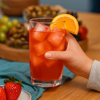 Imagem de Copo Topazio Long Drink Bebidas Bar Elegante Suco Água 12Peças