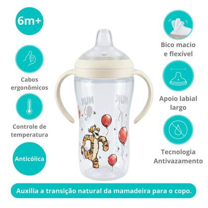 Imagem de Copo Treinamento Perfect Match Nuk Antivazamento 260ml Mais 6 Meses Disney
