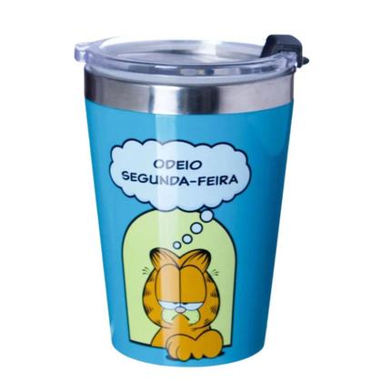 Imagem de Copo Viagem Snap em Inox 300ML GARFIELD - Zona Criativa