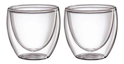 Imagem de Copo Vidro Duplo Café Expresso Chá Capuccino 2 Peças 80ml