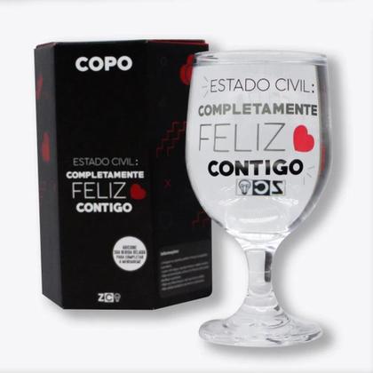 Imagem de Copo Vidro Magic Feliz Contigo 400ml