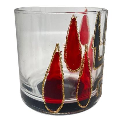 Imagem de Copo Whisky Artesanal Vidro 300ml UmbandaCandomblé-Selecione