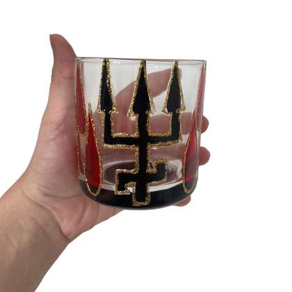 Imagem de Copo Whisky Artesanal Vidro 300ml UmbandaCandomblé-Selecione