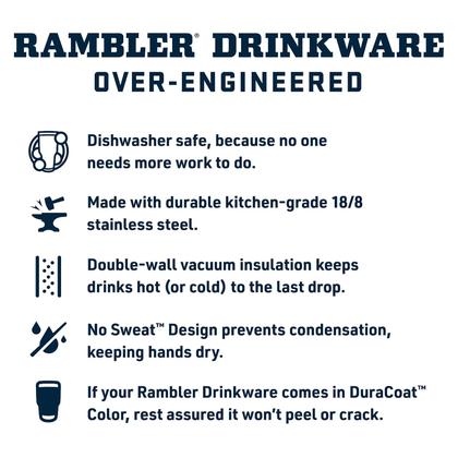 Imagem de Copo YETI Rambler 590mL em aço inoxidável isolado a vácuo