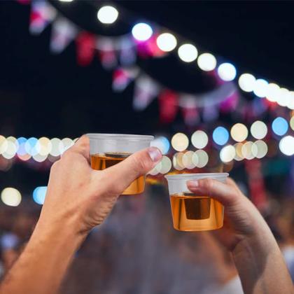 Imagem de Copos Bomber descartáveis JOLLY CHEF 200 Óculos de tiro de 4 onças