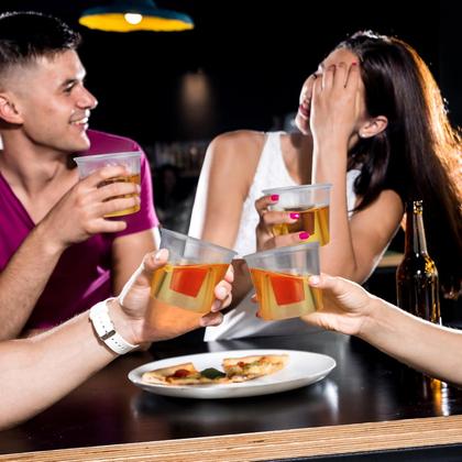 Imagem de Copos Bomber descartáveis JOLLY CHEF 200 Óculos de tiro de 4 onças