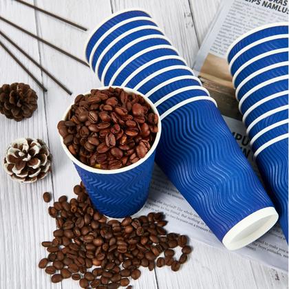Imagem de Copos de café de papel JollyPack 480ml, pacote com 60 unidades, resistentes ao calor