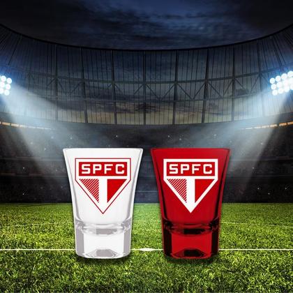 Imagem de Copos de Dose Shot Cachaça Tequila Time Futebol Kit 2
