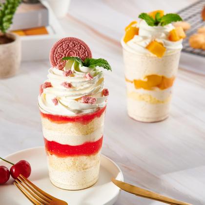 Imagem de Copos de festa de plástico JOLLY CHEF, 10 onças Gold Glitter, pacote x200