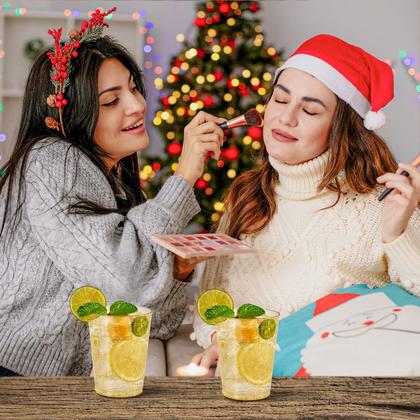 Imagem de Copos de festa de plástico JOLLY CHEF 10oz Gold Glitter x100