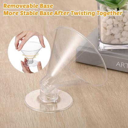 Imagem de Copos de martini descartáveis Yinkin, pacote com 100 ml, 150 ml com colheres