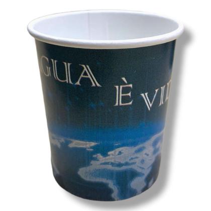 Imagem de Copos De Papel Água É Vida 120ml Biodegradável - Kit c/ 50 Unid