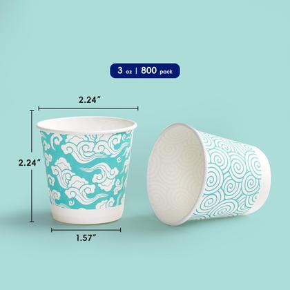 Imagem de Copos de papel JOLLY CHEF 90mL, pacote com 800 copos de banheiro descartáveis